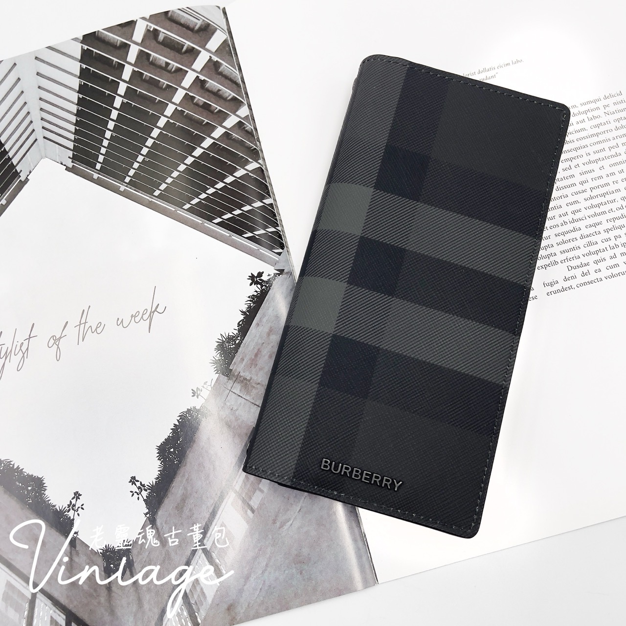 Burberry 對開零錢長夾